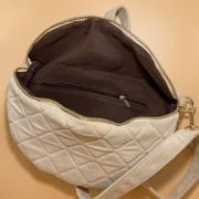 Sac banane VELVET beige