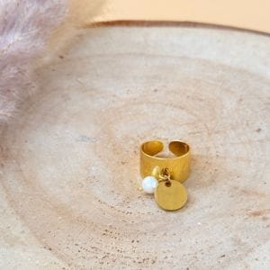 Bague Perle Dorée