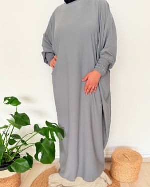 Abaya Inès Gris