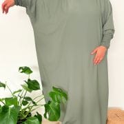 Abaya Inès Vert sauge